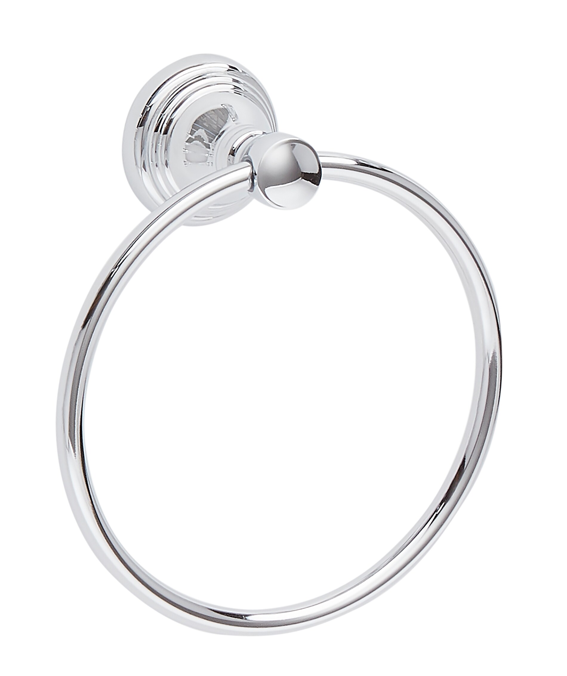 Wall Mounted Chrome Towel Ring Holder Bathroom Accessory Kitchen Cloth Fixings 