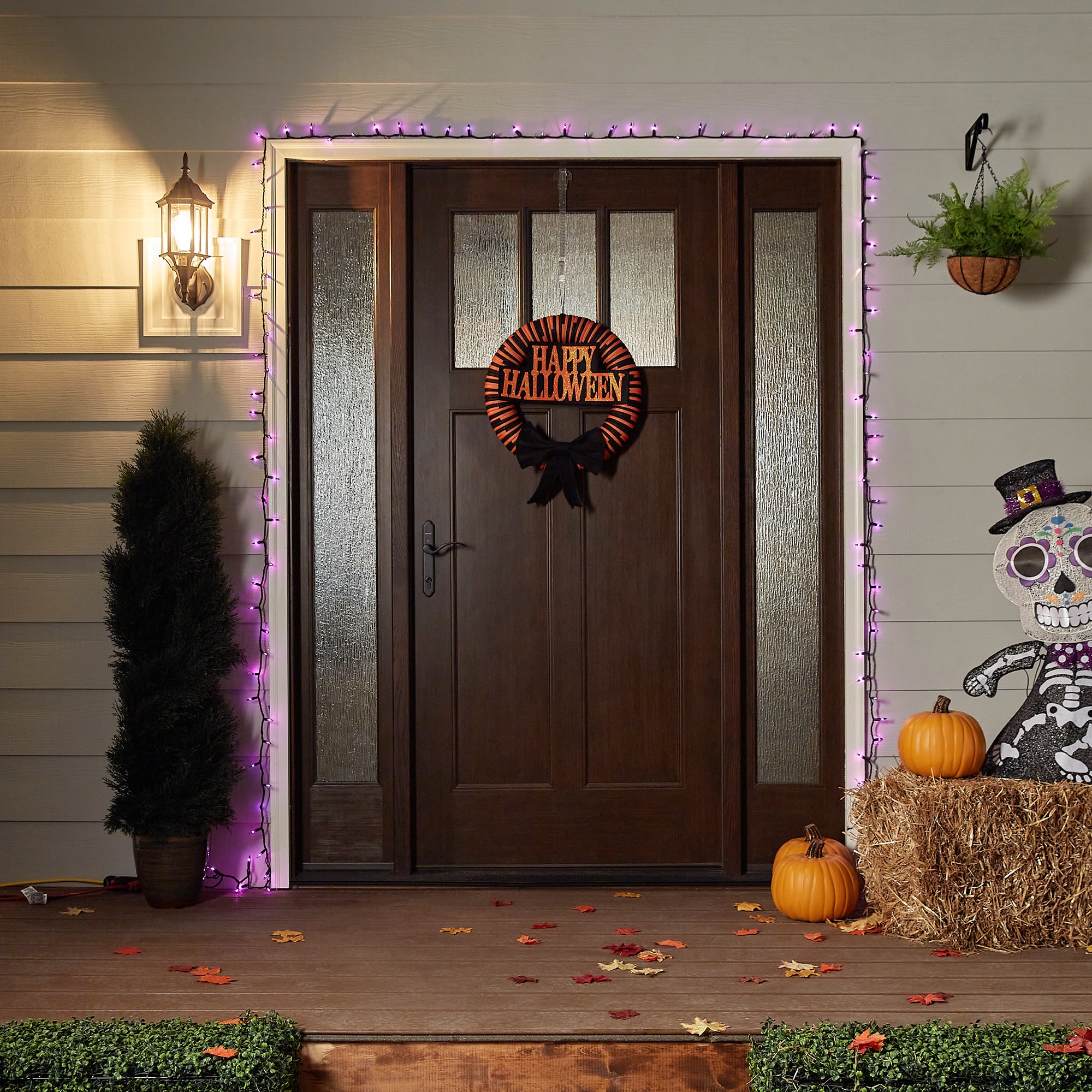 Holiday Living HL 100-CT Purple Halloween Lights in the Halloween String Lights department at 