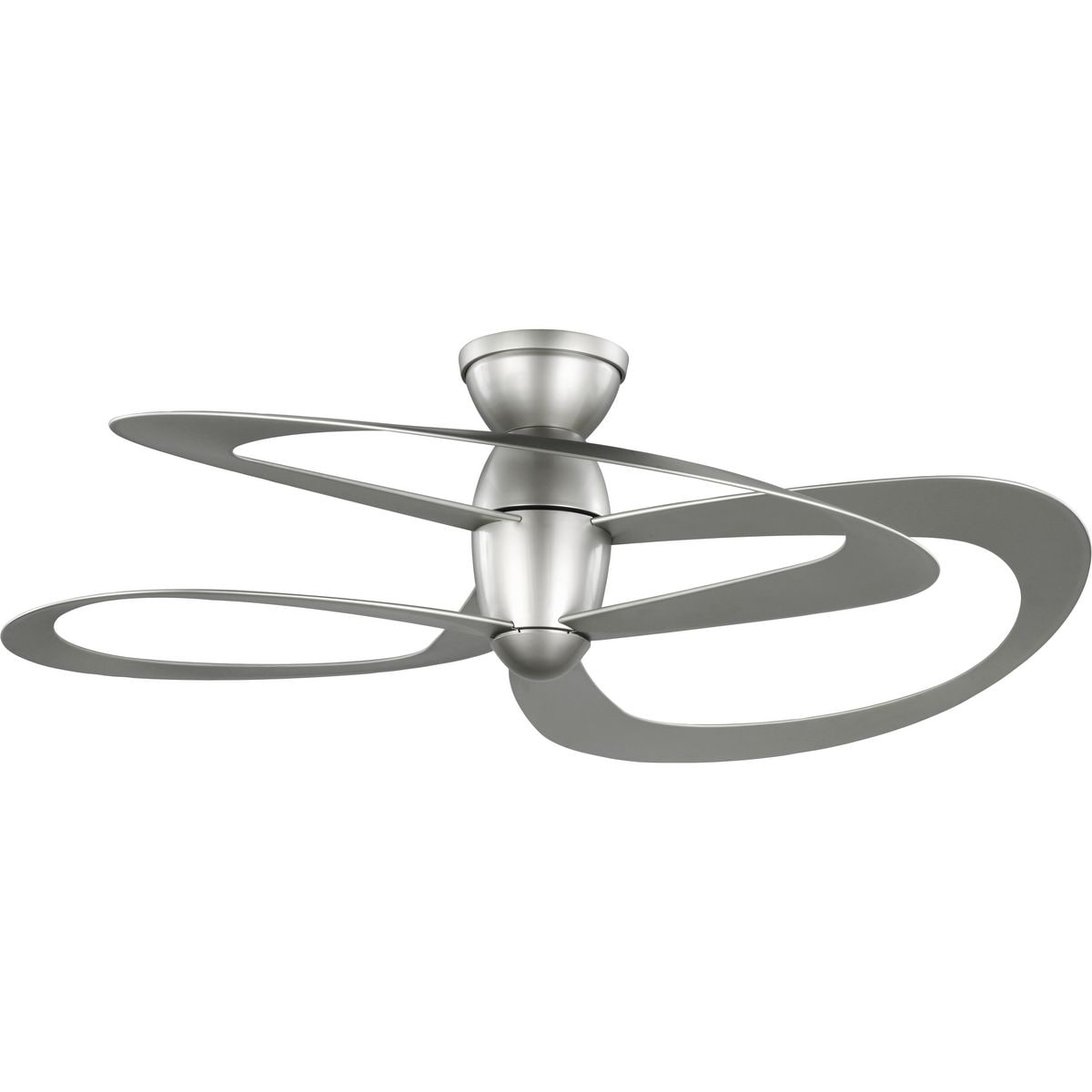 Edwige Collection 3-Blade Painted Nickel 52-Inch DC Motor LED Contemporary Ceiling Fan