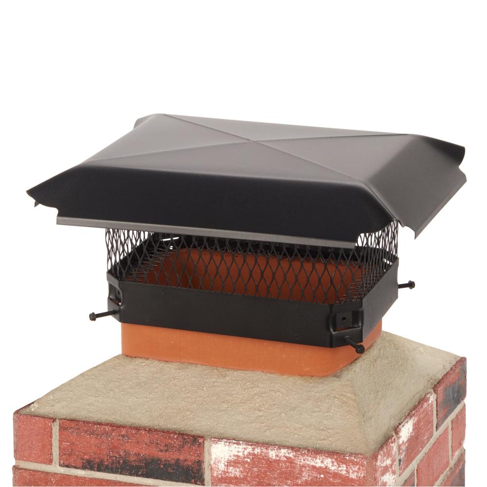 shelter chimney cap black steel