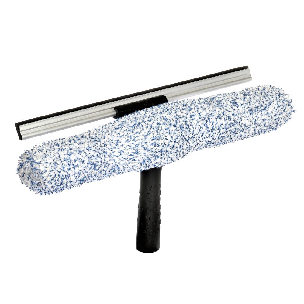 Alpine Industries 14" Microfiber 2in1 Professional Squeegee and Window Scrubber 