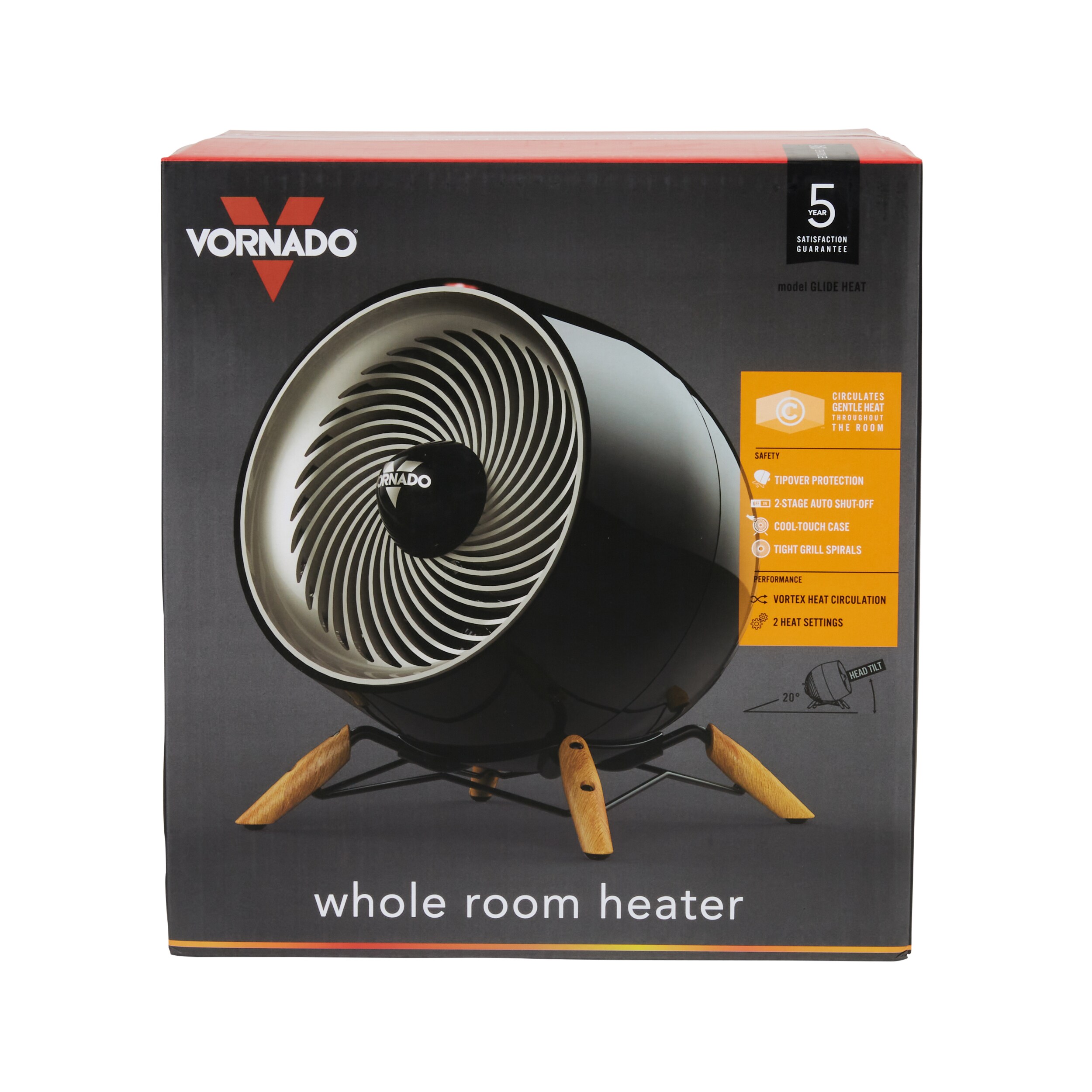 Vornado 1500-Watt Fan Compact Personal Indoor Electric Space Heater with Thermostat