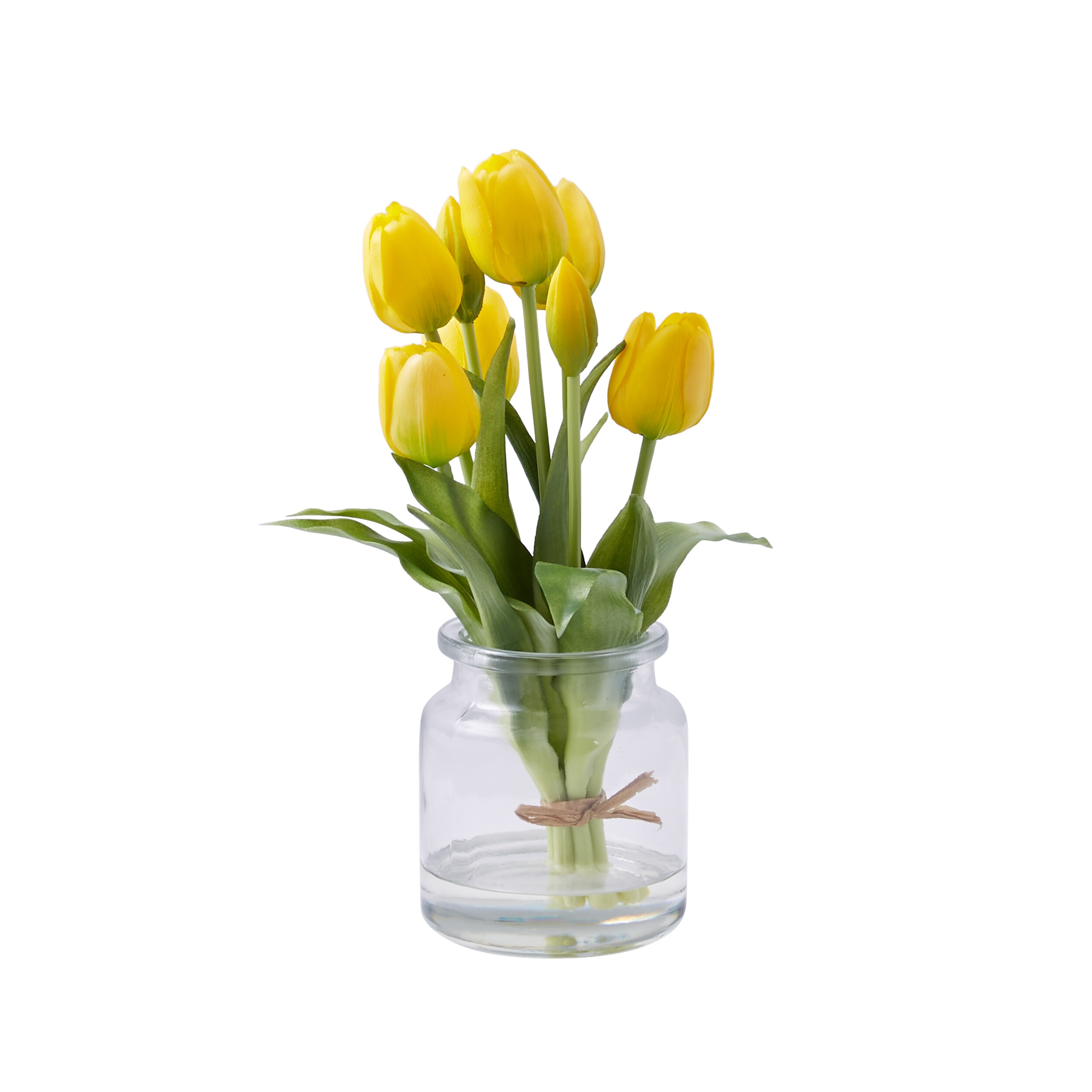 Whirlpool Heavy Glass Art Vase in Green or Yellow 