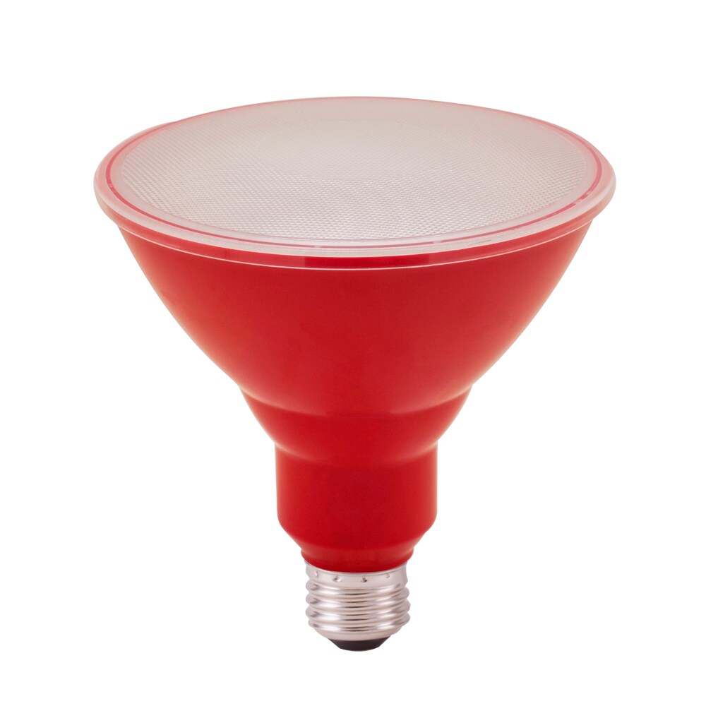 Red Boxed Ge Floodlight Bulb Colored 85 W Par38 Med Base 5-5/16 In 