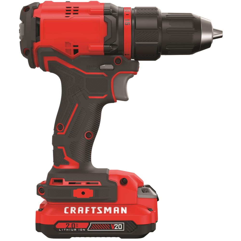 CRAFTSMAN V20 20-volt Max 1/2-in Brushless Cordless Drill (1-Battery  Included and Charger Included)