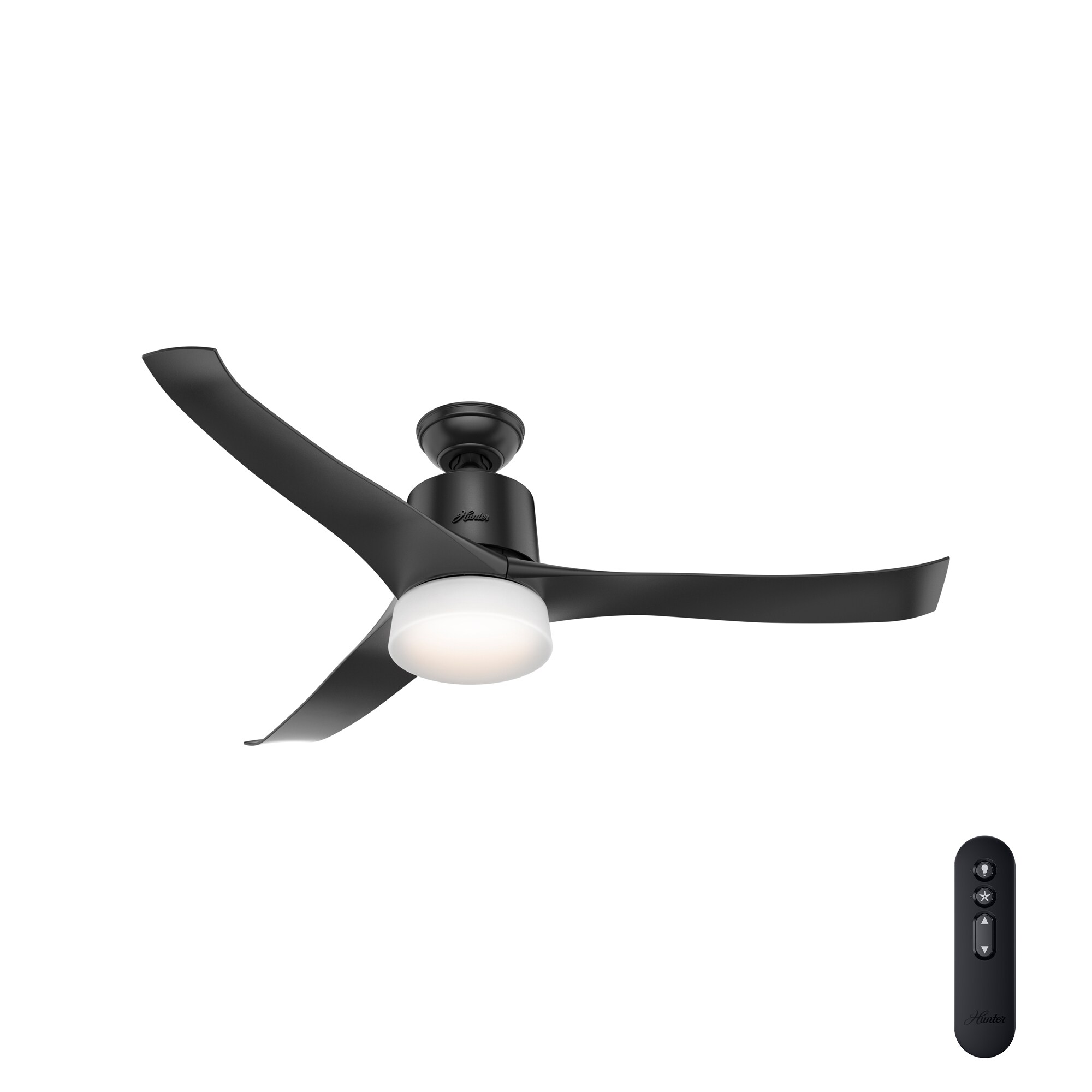 Details about   Hunter Fan 54 in Contemporary Matte Silver Ceiling Fan with Light Kit and Remote 