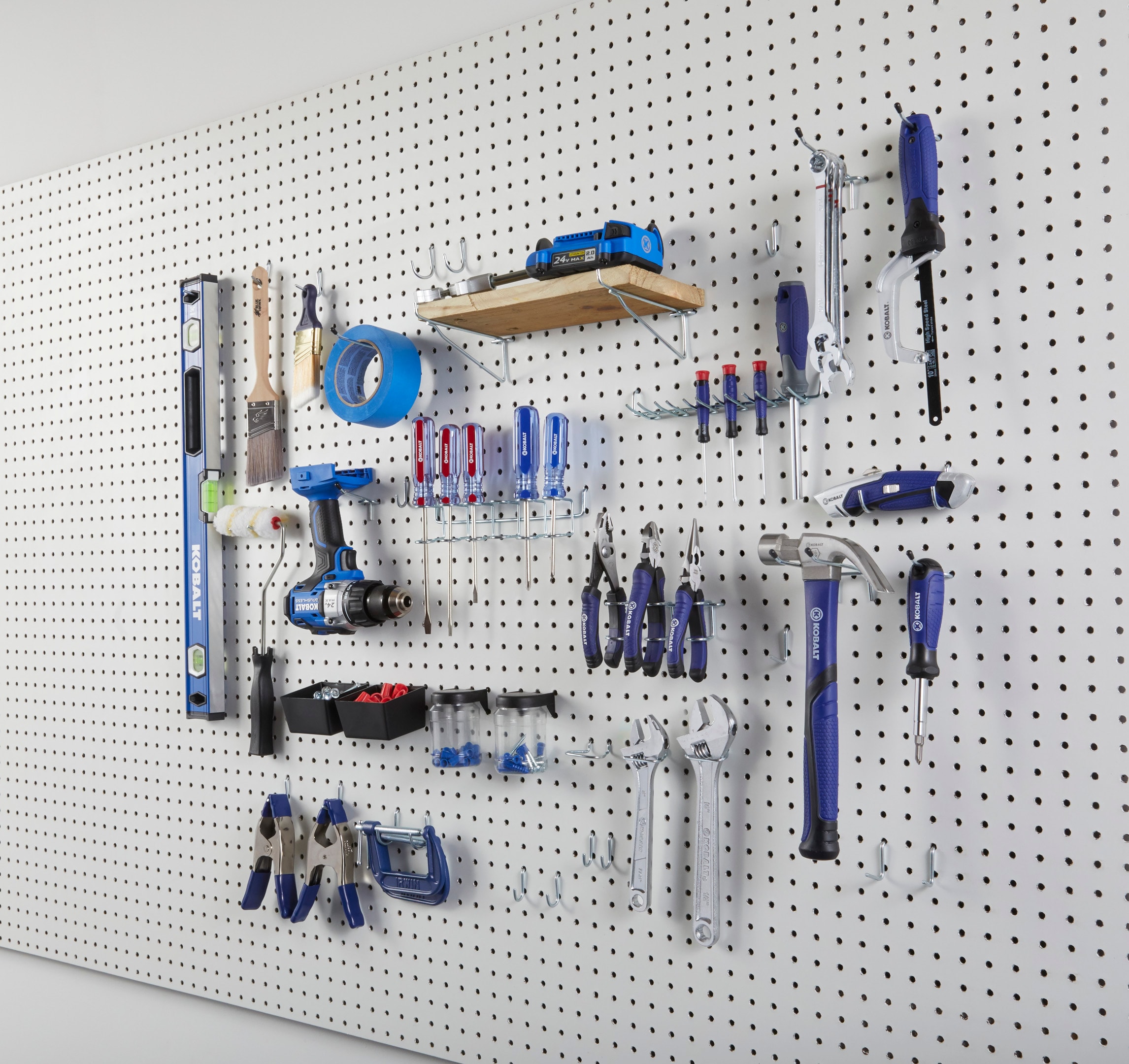 Pegboard Metal Hook Assortment Set Garage Storage  for Organizing Tools 