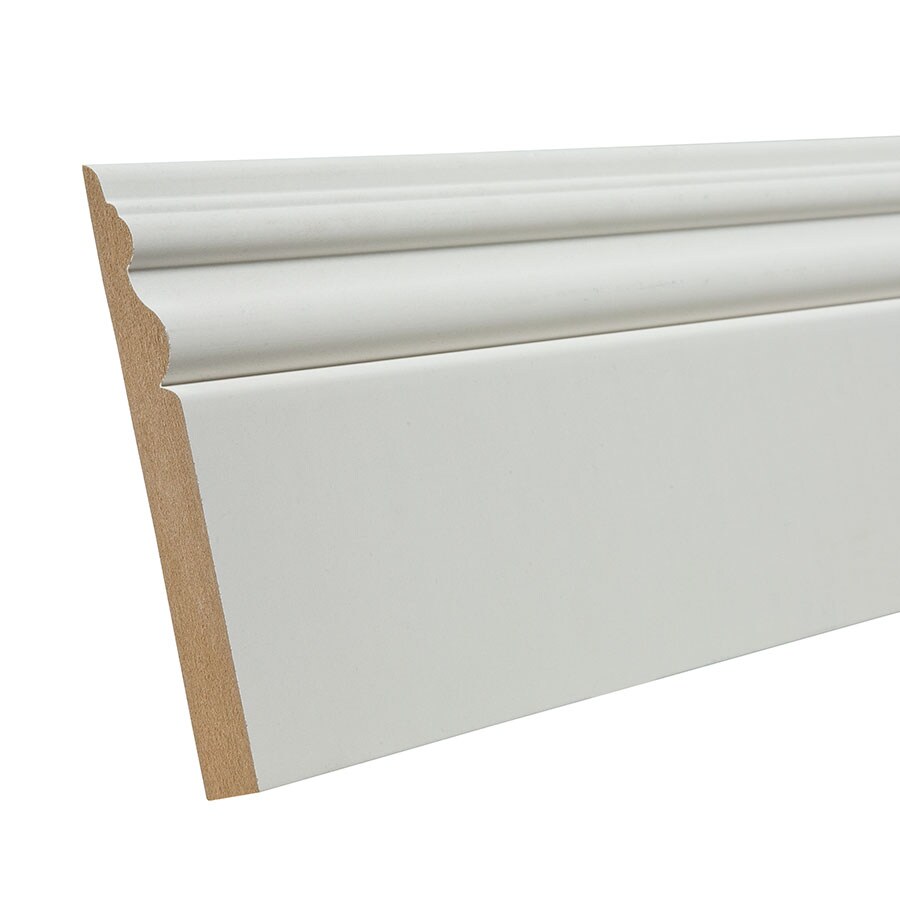 9/16-in X 5-in X 12-ft Primed MDF Baseboard Moulding In The Baseboard ...