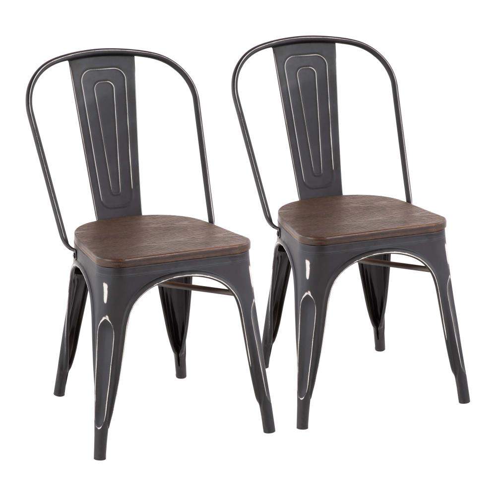 Lumisource Set Of 2 Oregon Dining Side Chair Metal Frame In The Dining Chairs Department At Lowes Com