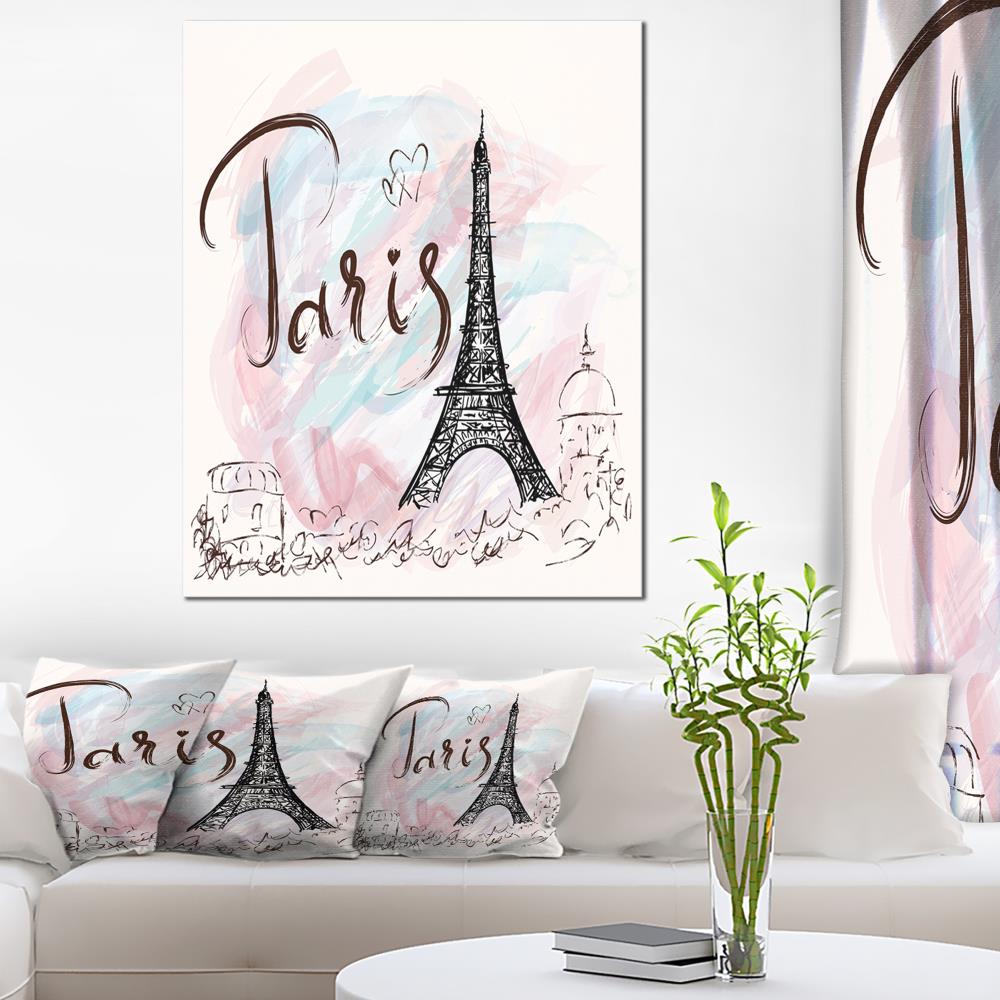 39 in Created On Lightweight Polyester Fabric x 32 in Designart TAP9087-39-32  Eiffel Under Dark Cloudy Sky Landscape Photography Blanket Décor Art for Home and Office Wall Tapestry Medium 