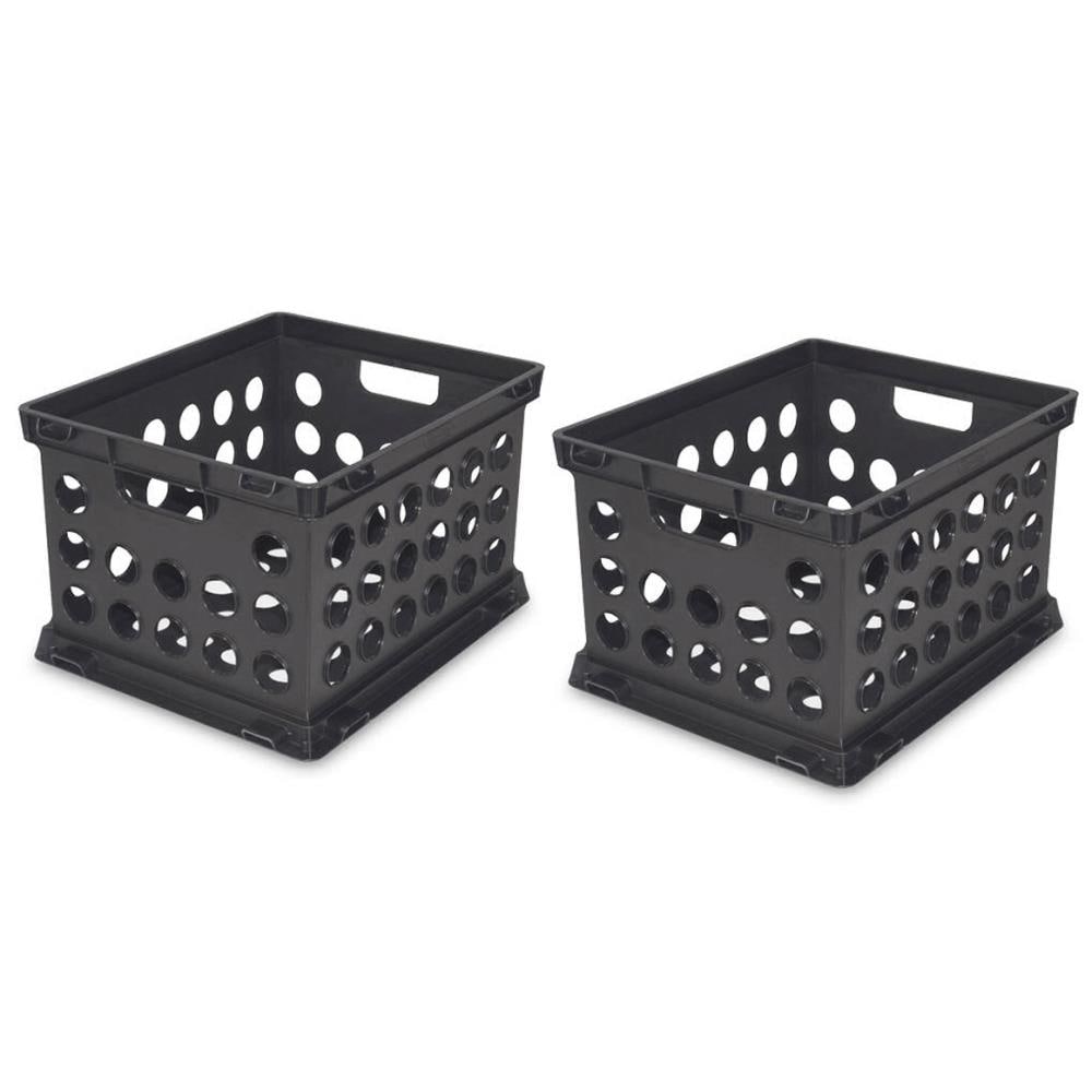12 Pack Sterilite Plastic Heavy Duty File Crate Stacking Storage Container 