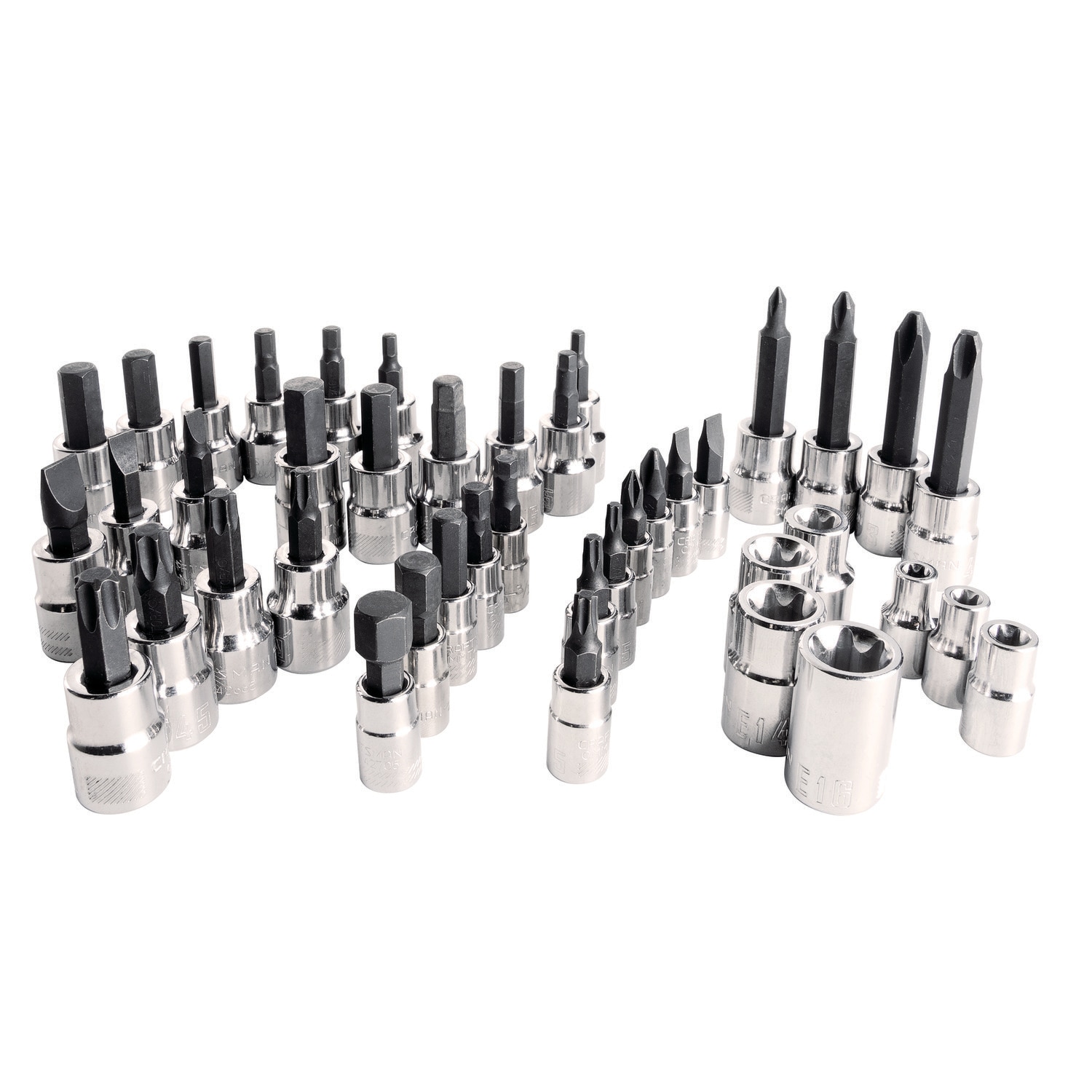 Extension & Adapter Includes 90T Quick-release Ratchet DURATECH 42-piece Bit Socket Ratchet Set with Storage Case 3/8 Drive 1/4 CR-V and S2 Steel Made Torx/Hex/Slotted/Phillips Bit Sockets 