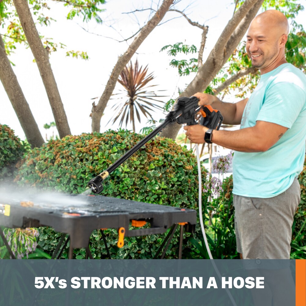 WORX Power Share 320 PSI 0.53-Gallon-GPM Cold Water Electric Pressure Washer