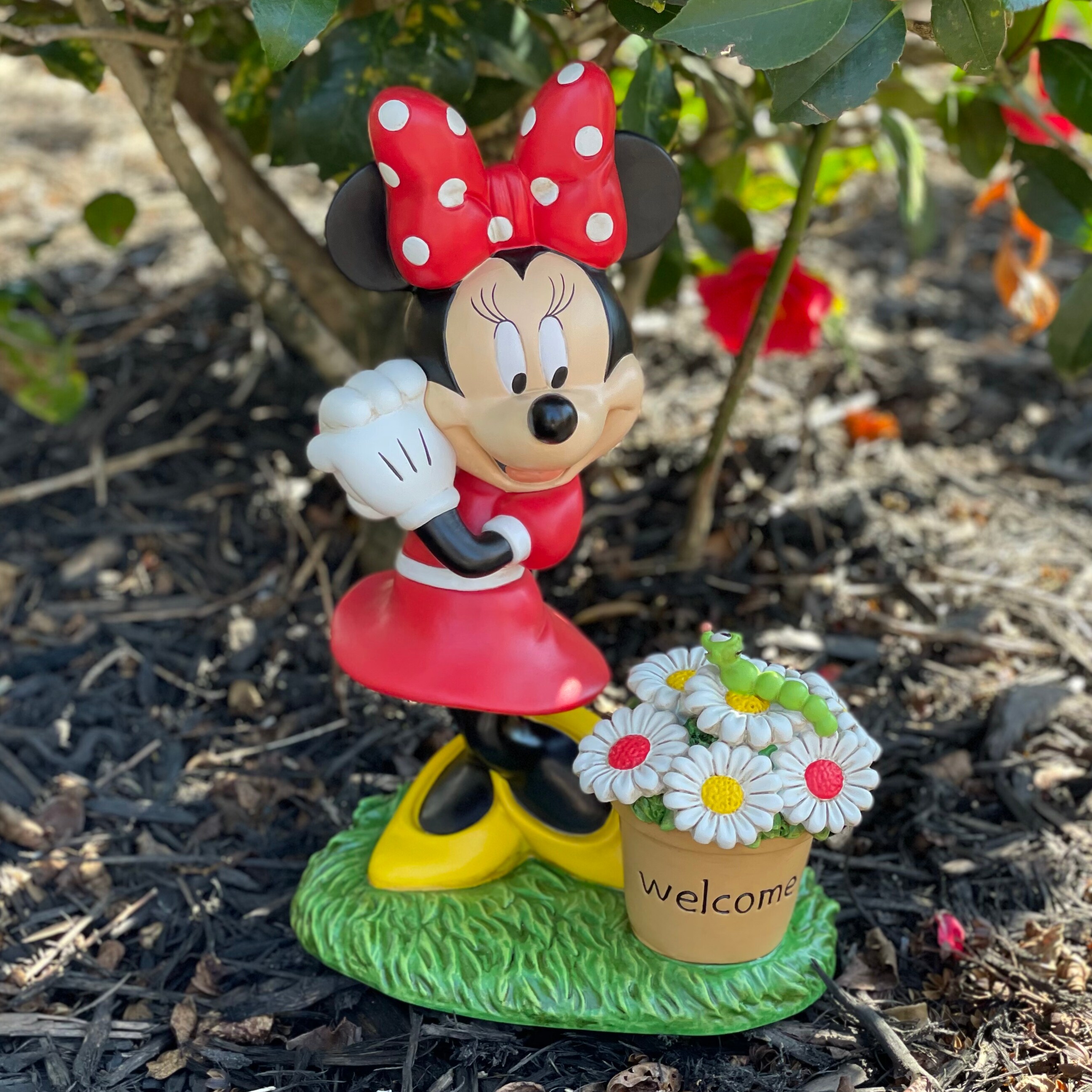 New Disney Mickey & Minnie Mouse Pot Stakes Figurine Garden Flower Plants Pick 1 