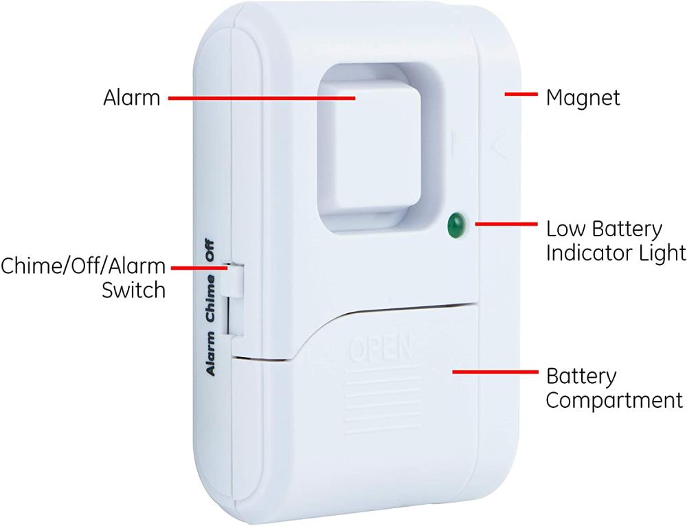 GE 56789 Indoor Magnetic Window Alarm for sale online 