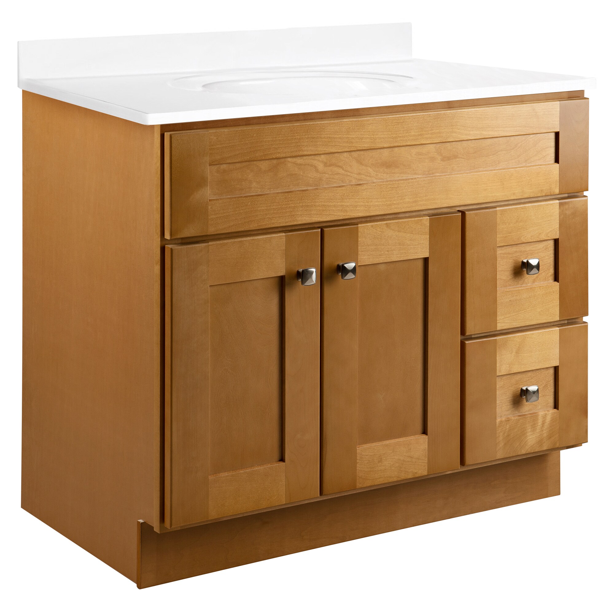 Carbon Metallic wood Single Bathroom Vanity Base Cabinet 24" W x 21"D x 32" H 