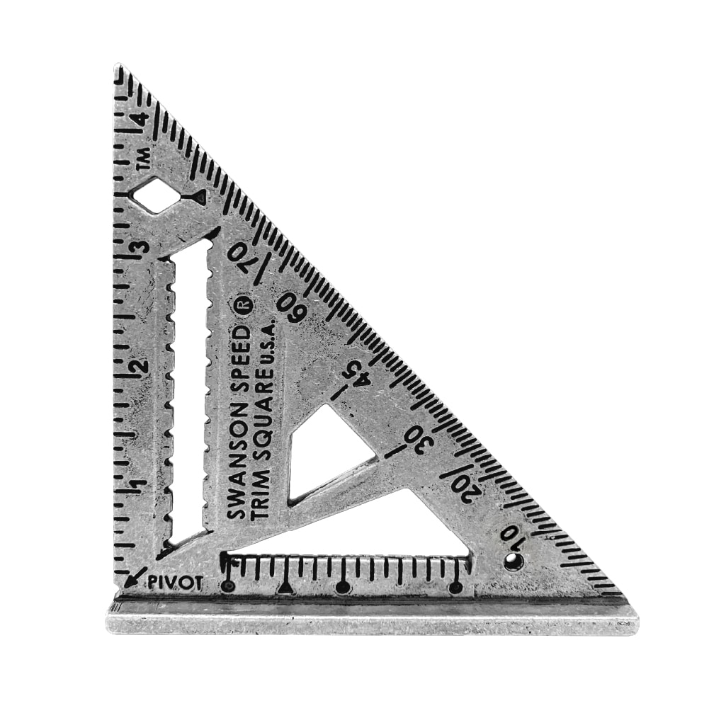 Square Stainless Steel Triangle Speed Angle Rafter Ruler Measuring Framing Tool 