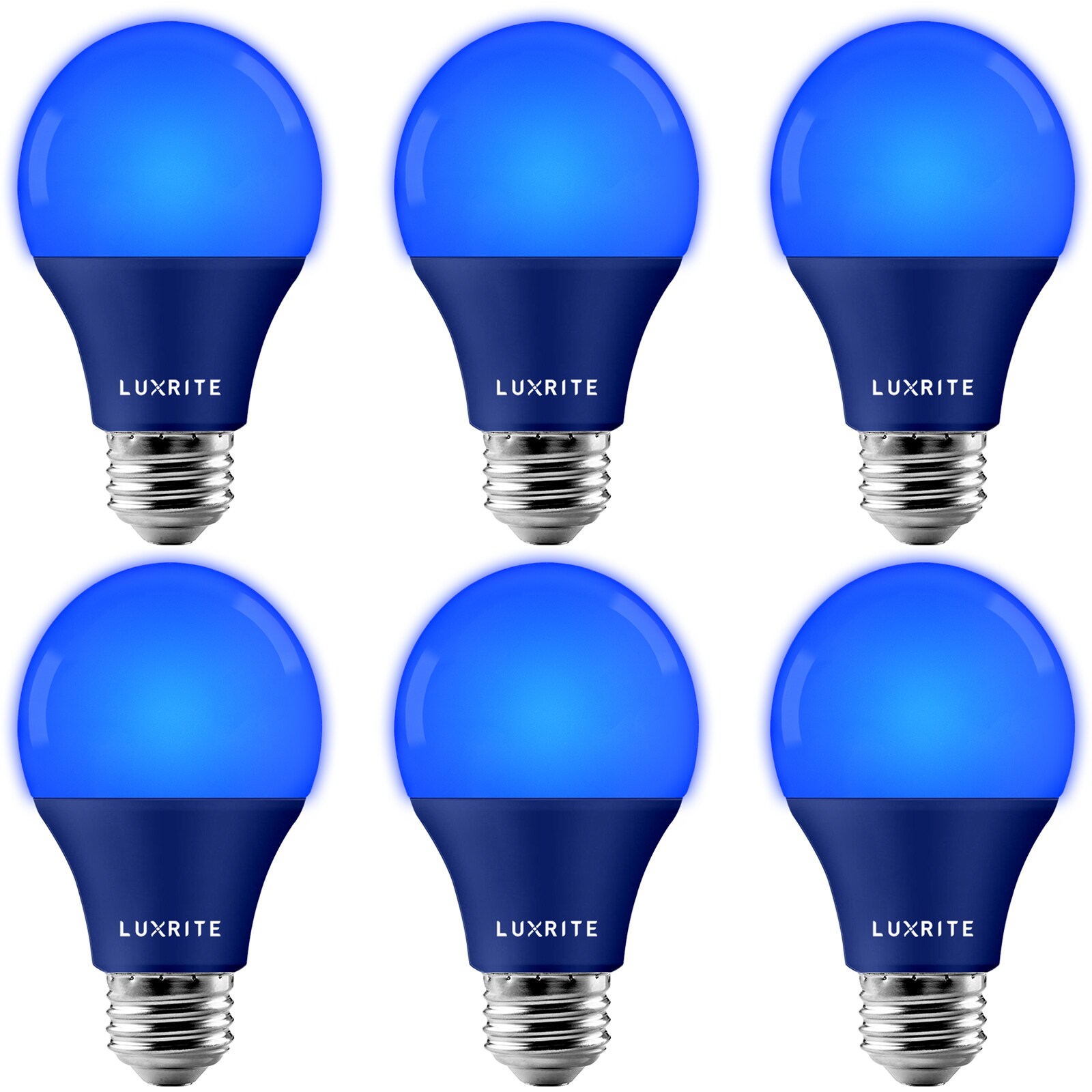Dimmable A19 Light Bulbs E26 Base Blue Bulbs to Show Support for Police Blue LED Bulb 9W 60 Watt Equivalent UL Listed Pack of 2 NOVELUX Blue Light Bulb 