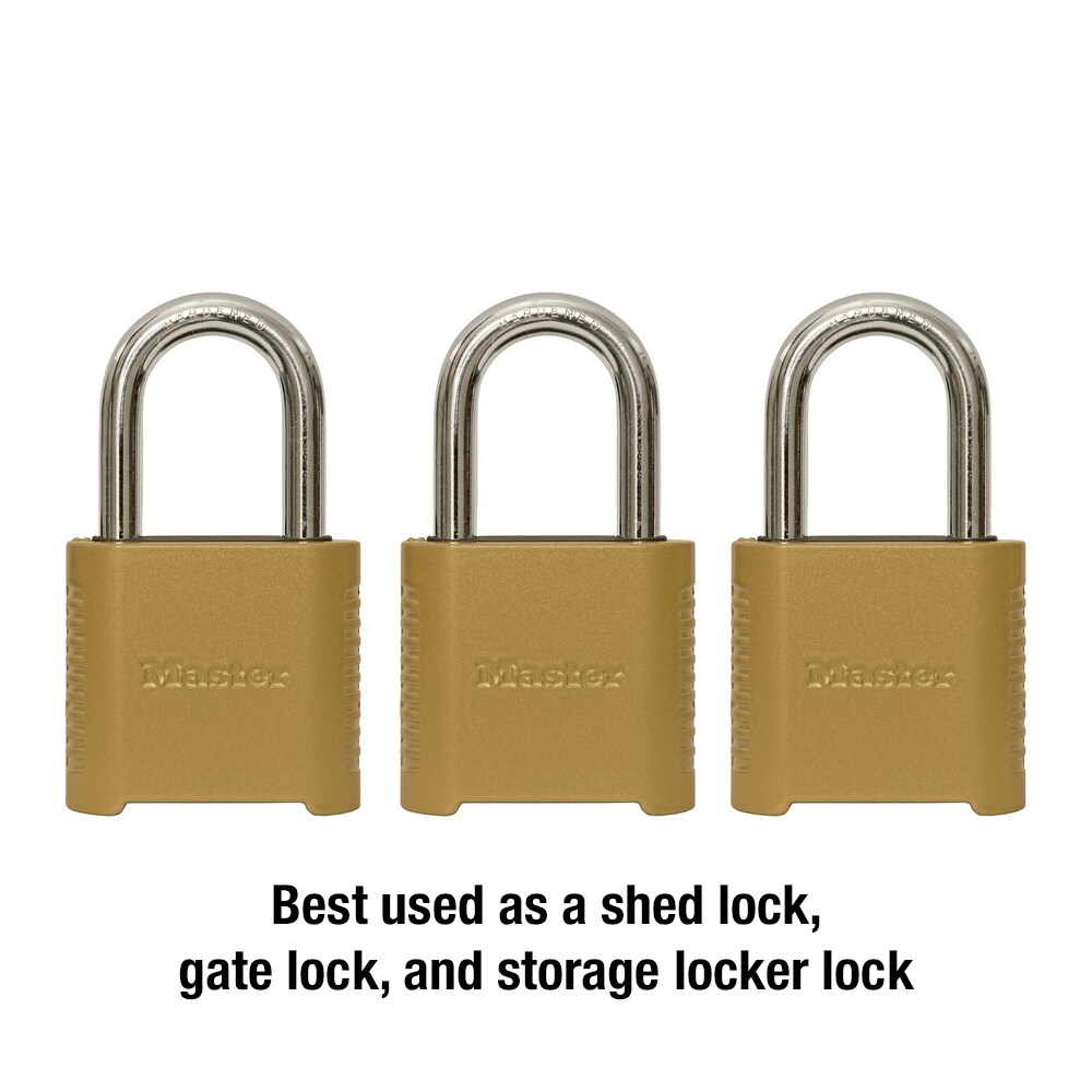 Master Lock 875DLH 4-Digit Combination Padlock Level 6 Security 