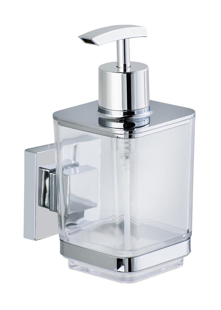 Kunstmatig Comorama stopcontact WENKO Vacuum-Loc; Quadro Chrome Stainless Steel Soap Dispenser in the  Bathroom Accessories department at Lowes.com