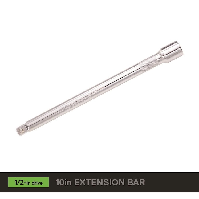 High Carbon Steel 1/2-Inch Drive by 10-Inch Impact Extension Bar