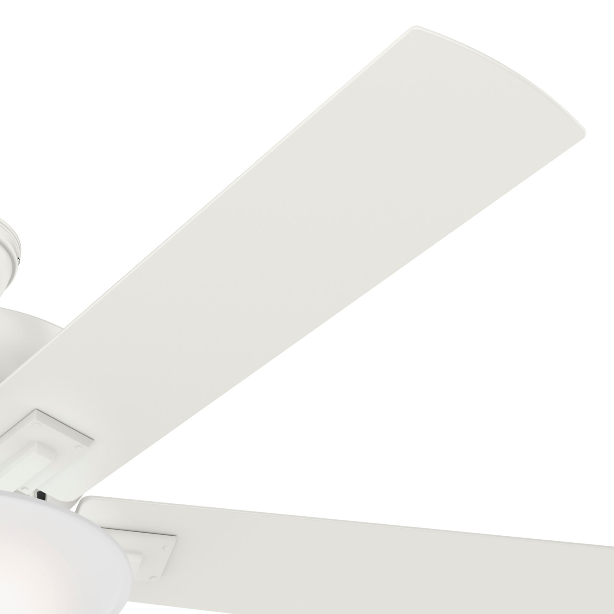 Hunter Regalia 60 In Fresh White Led Indoor Ceiling Fan With Light 5 Blade In The Ceiling Fans 3471