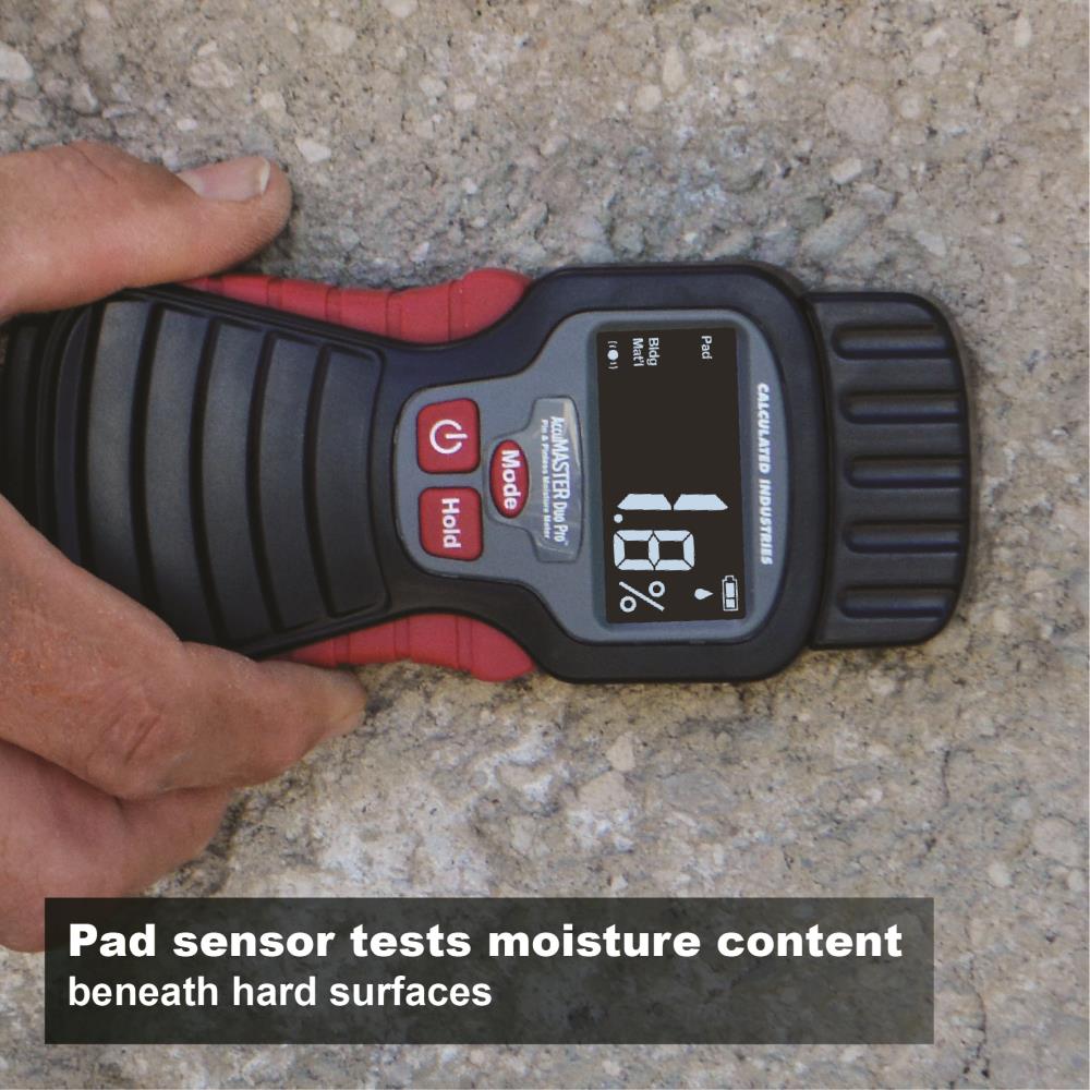 Calculated Industries AccuMASTER Duo Pro Pin and Pinless Digital Moisture  Meter (Battery Included)