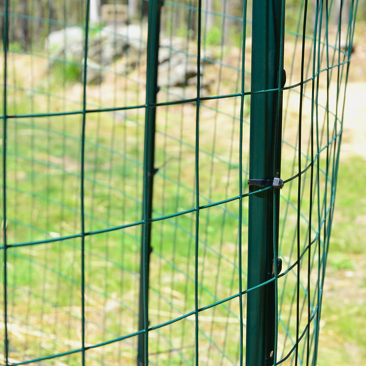 PVC Coated Wire Mesh Fencing Green/Anthracit/Black/Galvanised Garden Fence 