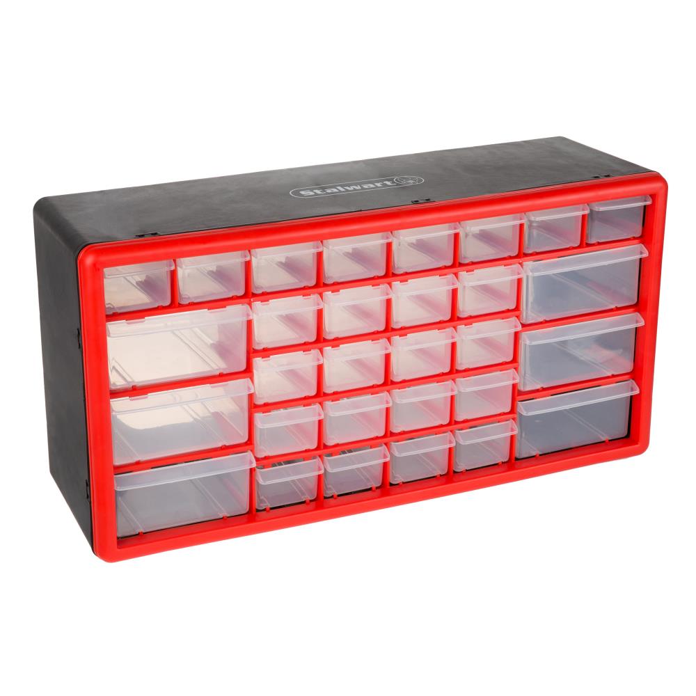 hooks... Stackable multi-purpose Box with 16 drawers for screws 