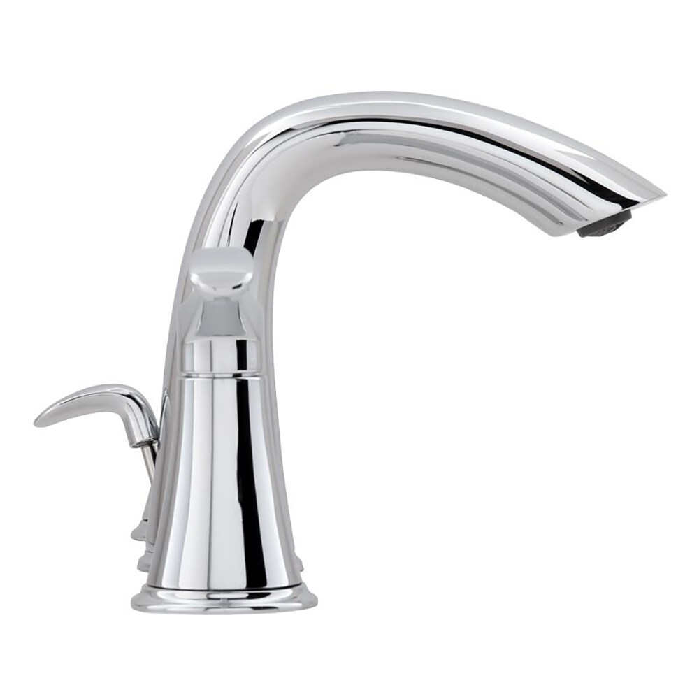 Miseno Bella Polished Chrome 2-handle Widespread WaterSense Low-arc Bathroom Sink Faucet with Drain