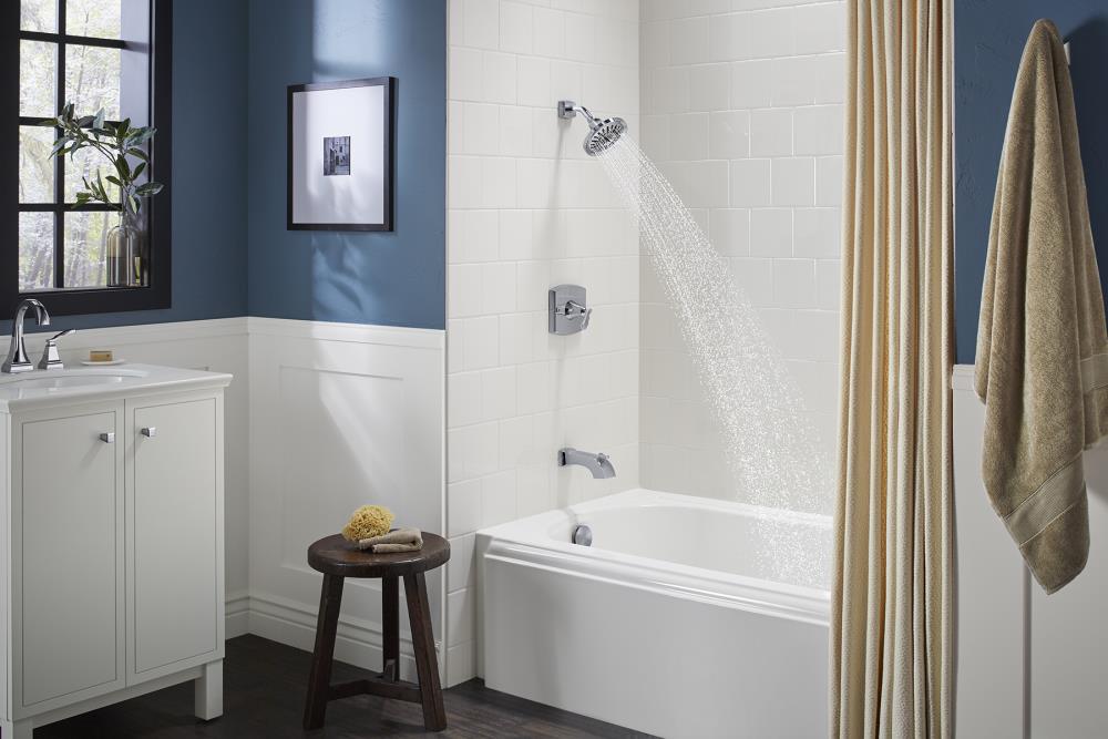 KOHLER Ridgeport Brushed Nickel 1-handle Bathtub and Shower Faucet with Valve 