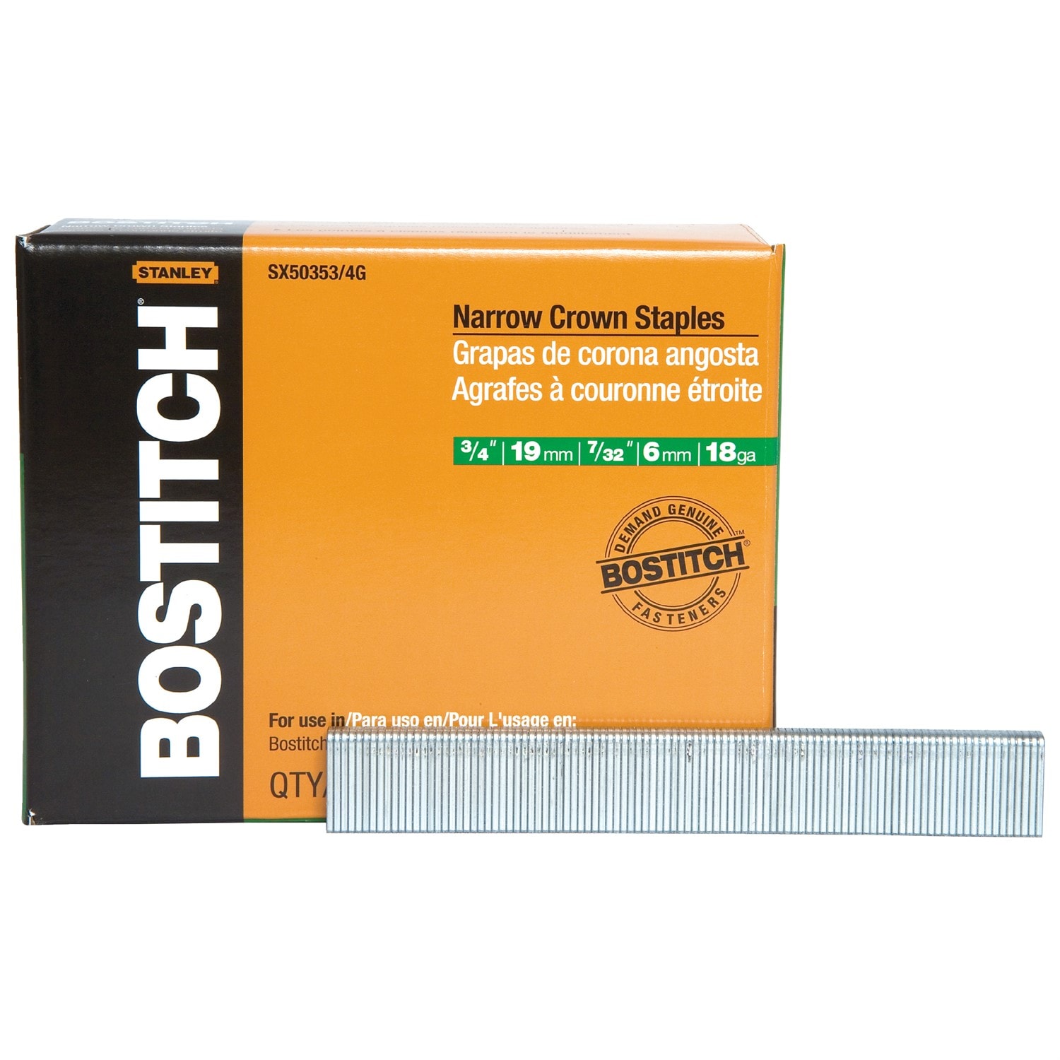 Bostitch Sx50353/4g Crown Finish Staples 5 000 for sale online 
