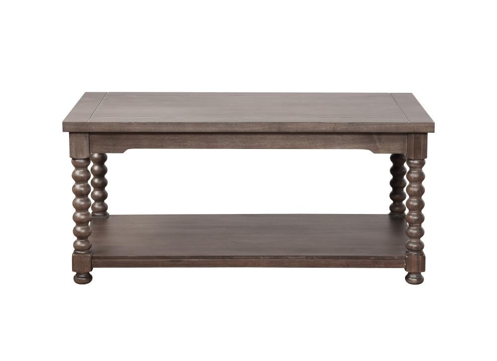 wood spindle coffee table