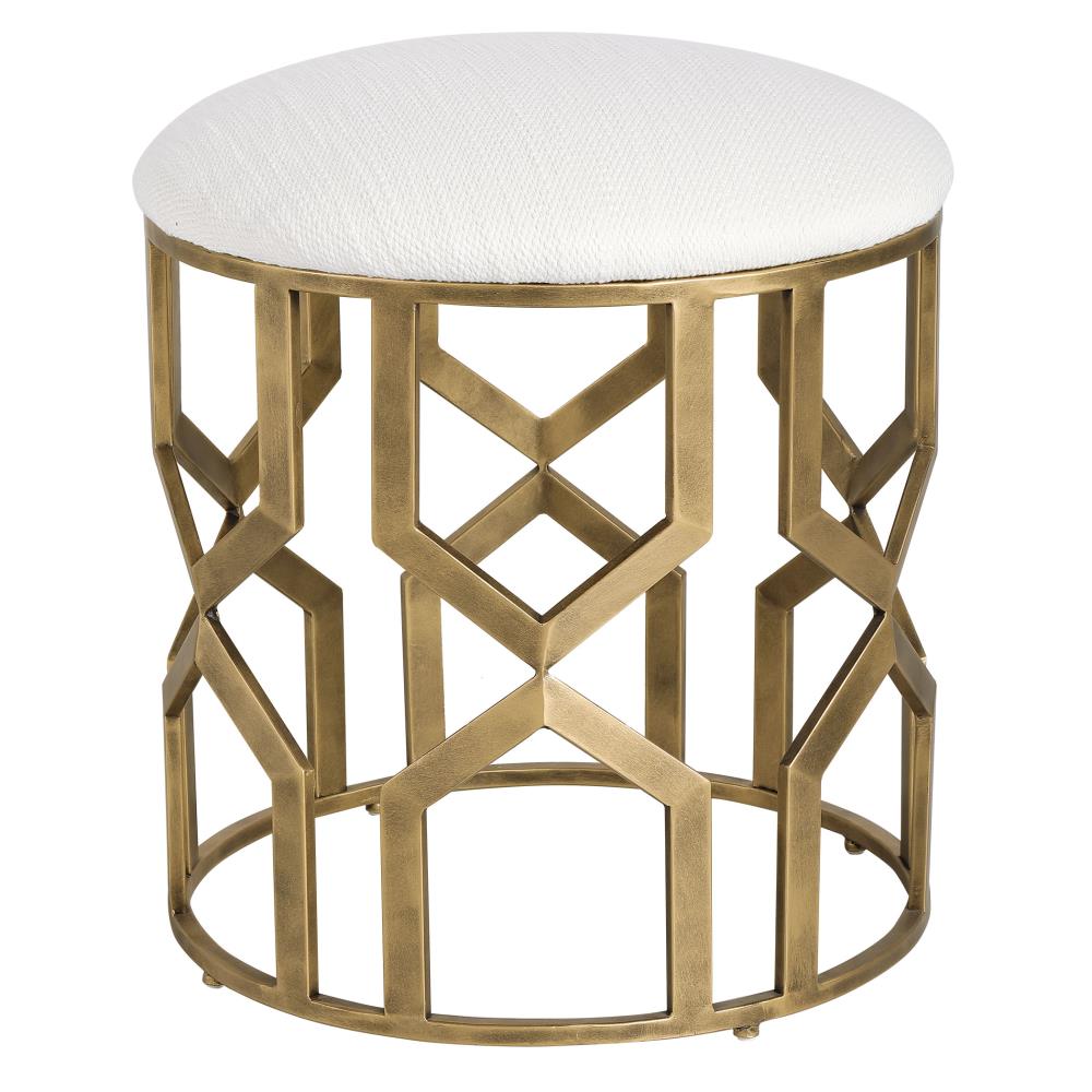 brushed brass stool