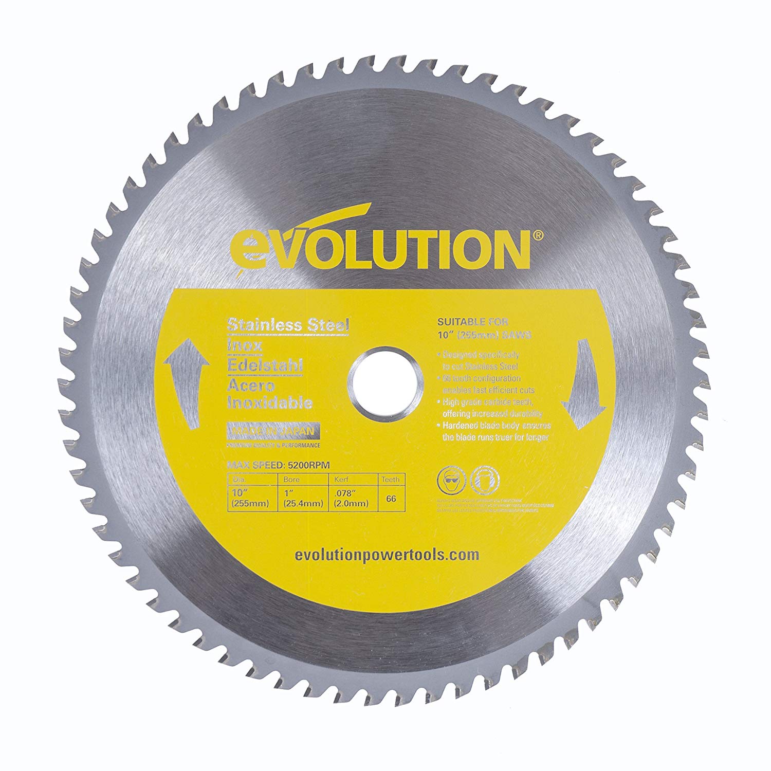 Evolution Power Tools 14 66-Teeth Mild Steel Cutting Saw Blade 14BLADEST  The Home Depot