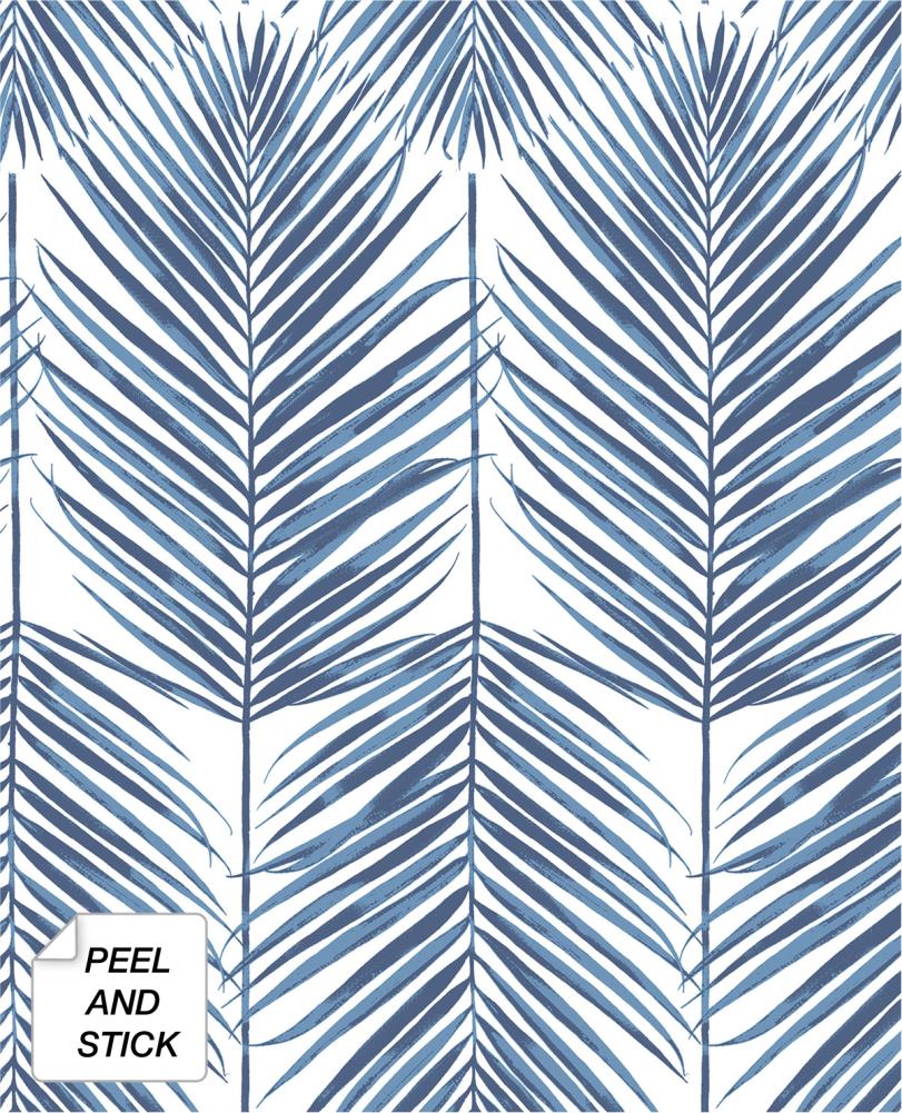 NextWall 30.75-sq ft Coastal Blue Vinyl Ivy/Vines Self-Adhesive Peel and  Stick Wallpaper