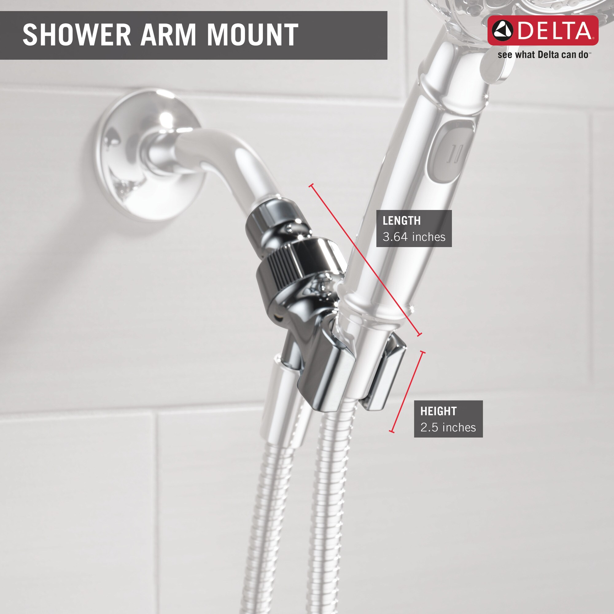Head Holder Wall-mounted Adjustable Shower Arm Bracket Universal Handheld Shower 