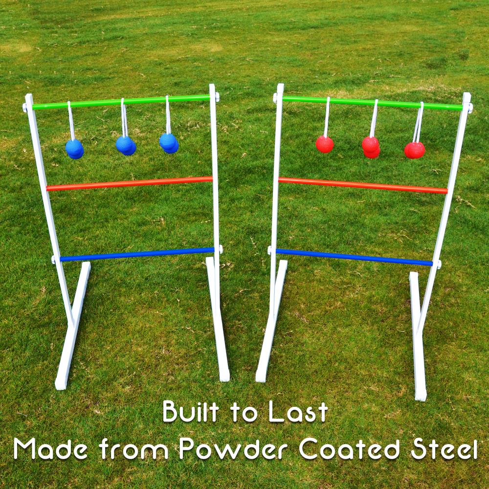 Ladder-Ball  Premium Steel Set with Built-in Scoring System Outdoor Games 
