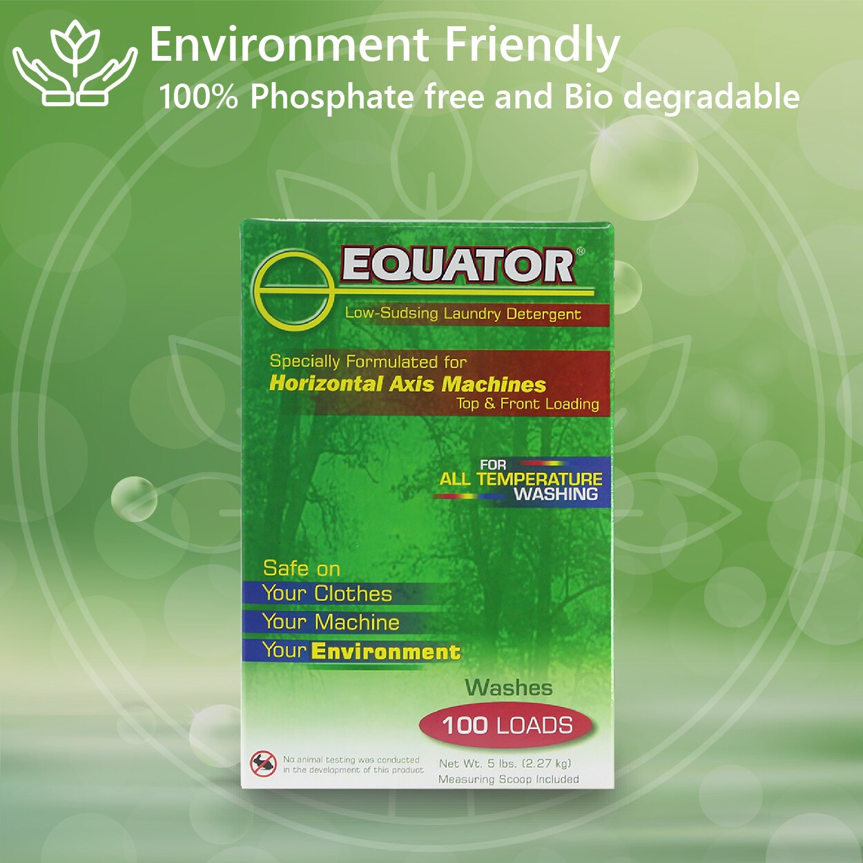 Equator Advanced Appliances 4 Pack Unscented HE Laundry Detergent