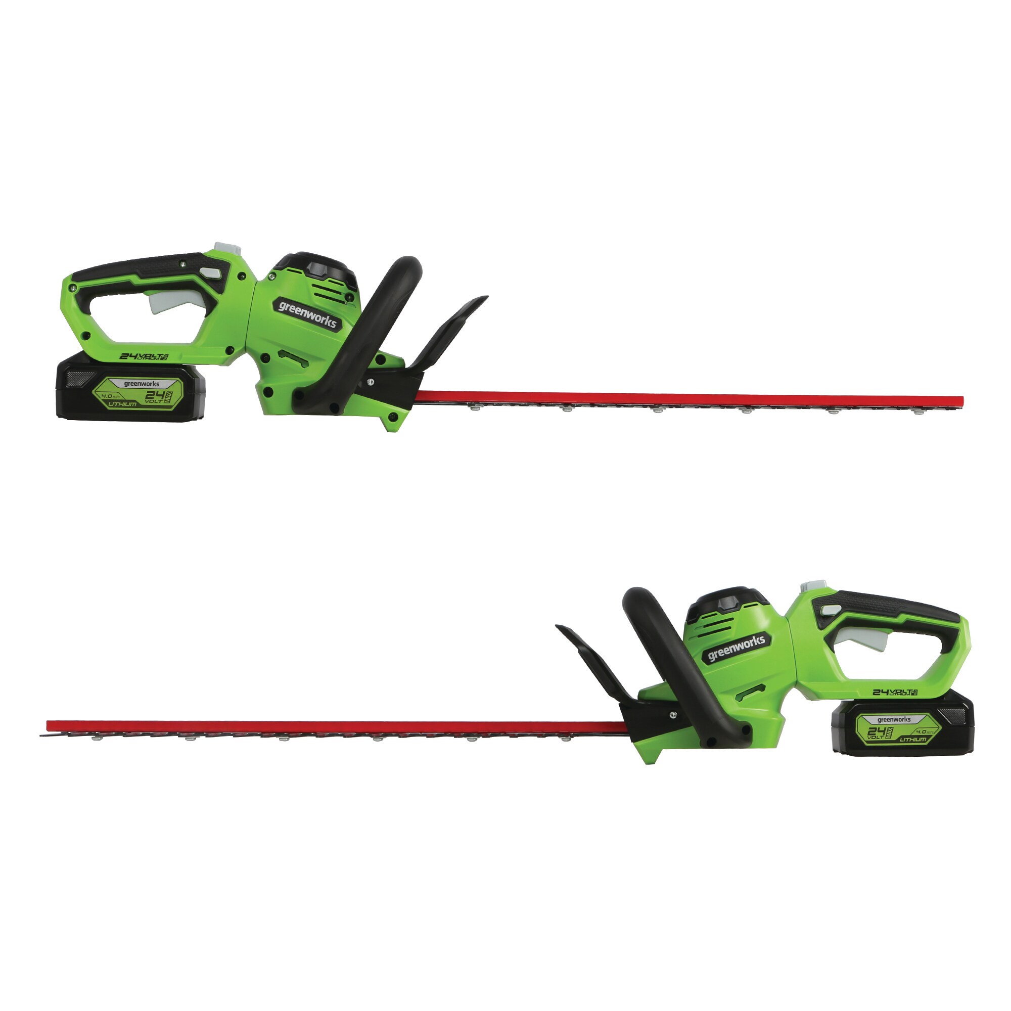 Greenworks 24-Volt 22-in Dual Cordless Electric Hedge Trimmer (Battery & Charger Included)