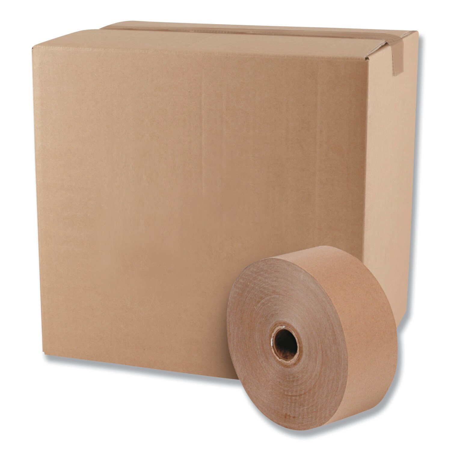 4 x BROWN & TRANSPARENT PACKING PARCEL CARTON PACKAGING TAPE 48MM X 60M 