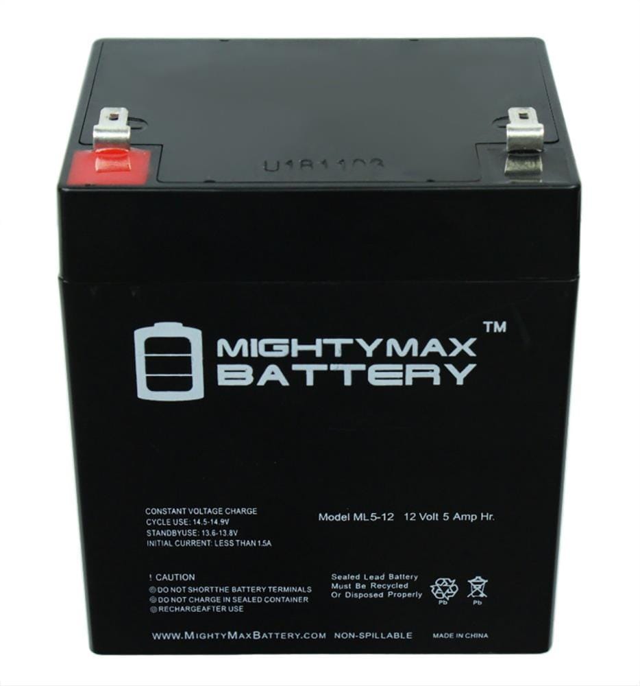 Mighty Max Battery 12V 5AH SLA Replacement Battery with F1 Terminal for DJW12-4.5 Brand Product