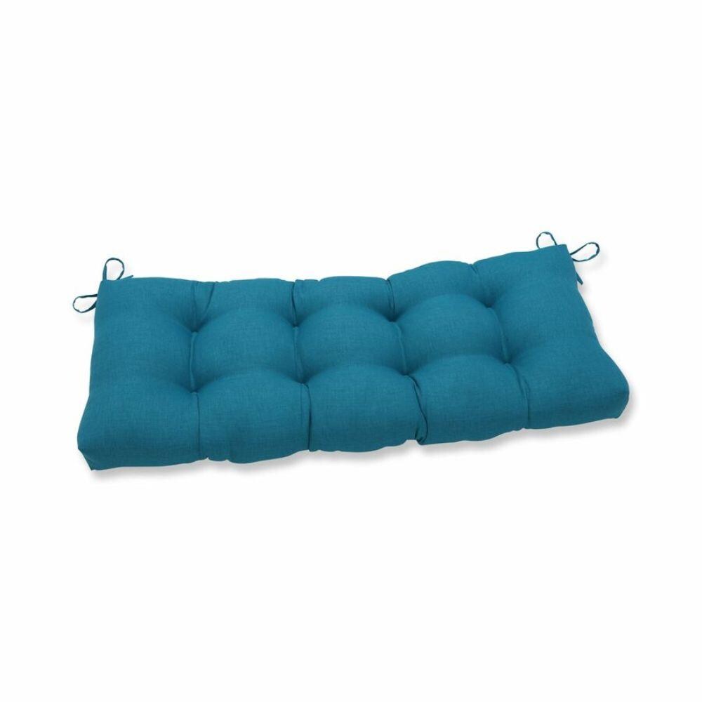 Pillow Perfect Rave Peacock Blue Patio Bench Cushion in the Patio Furniture  Cushions department at Lowes.com