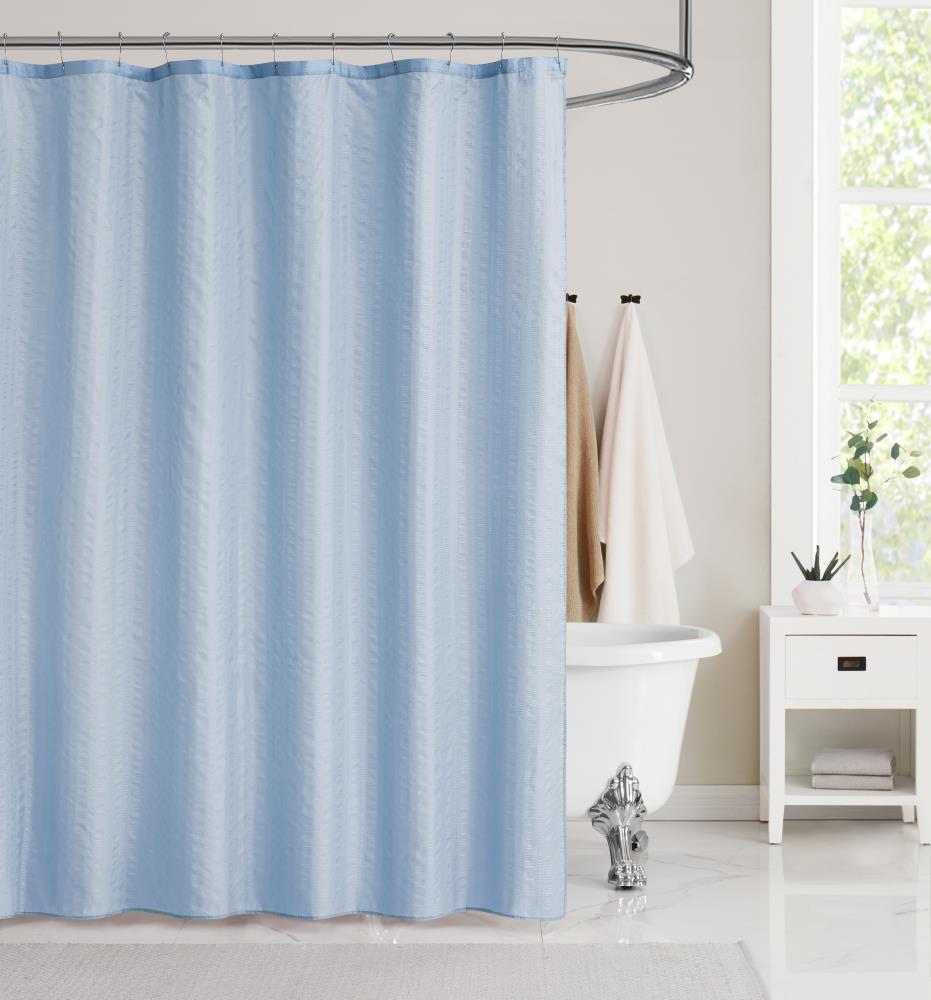 Shower Curtain Liner Navy Blue Mildew Resistant Vinyl 