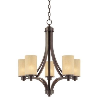 ARTCRAFT Parkdale 5-Light Oil Rubbed Bronze Transitional Chandelier ARTCRAFT Parkdale 5-Light Oil Rubbed Bronze Transitional Chandelier