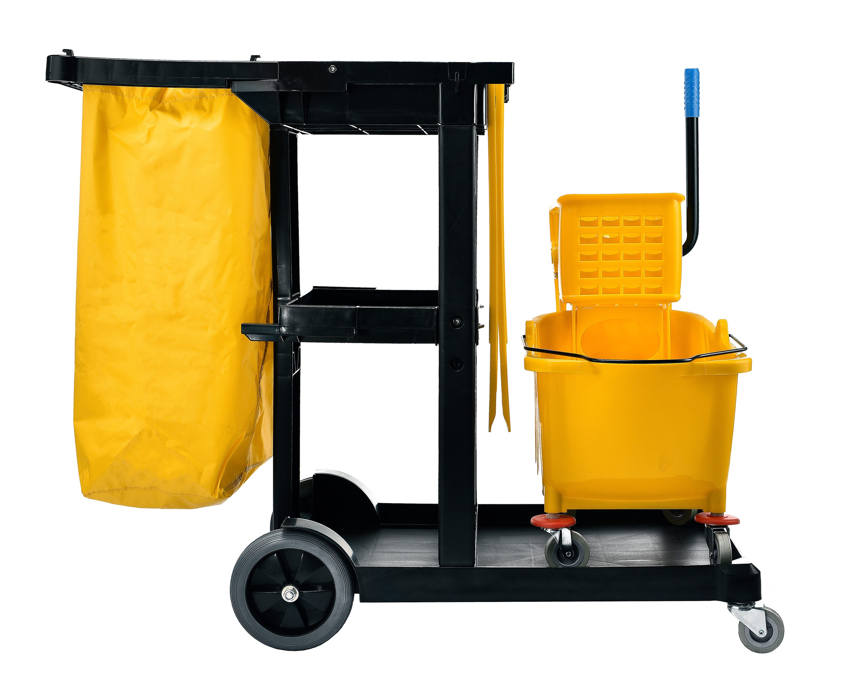 Wet Floor Sign Kit Alpine Industries Janitorial Cleaning Cart 36qt Mop Bucket 