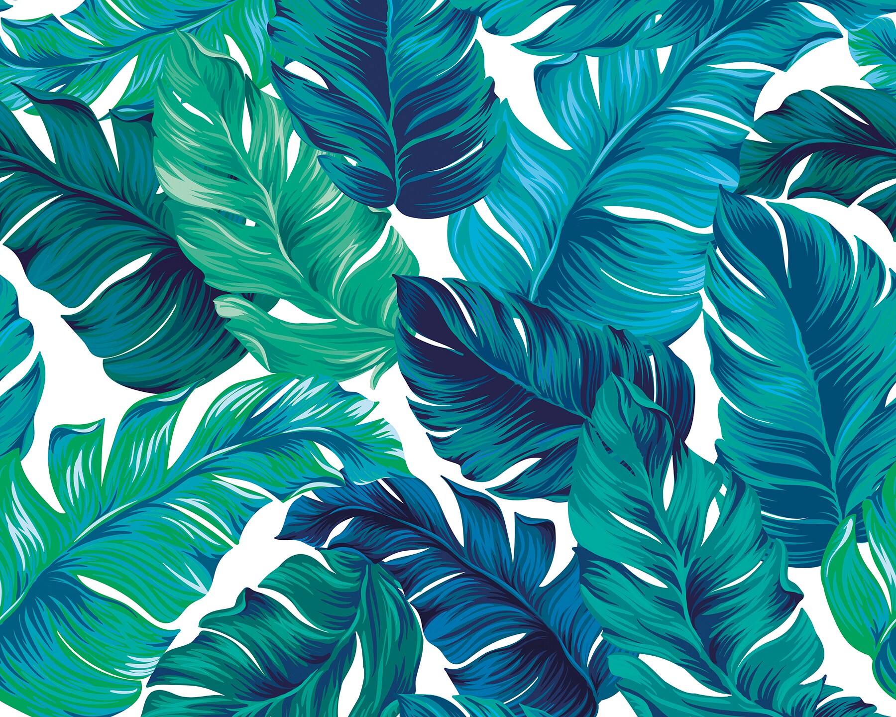 tropical foliage pattern