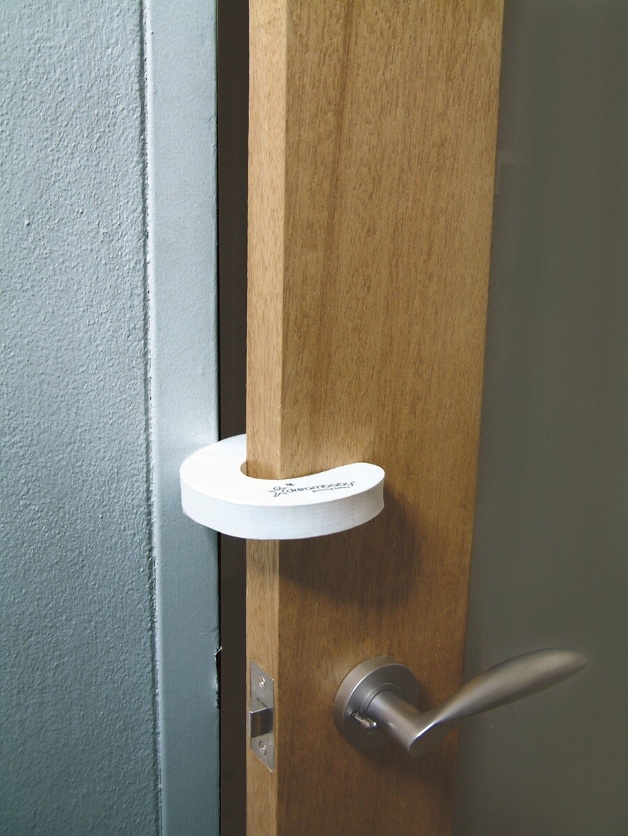 5 PCS Child Safety Foam Door Stoppers Doorstops Safety Caps Stop Slamming Breeze 