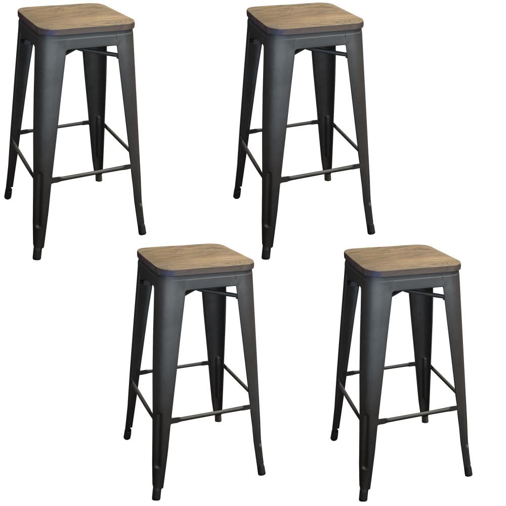 rustic metal counter stools