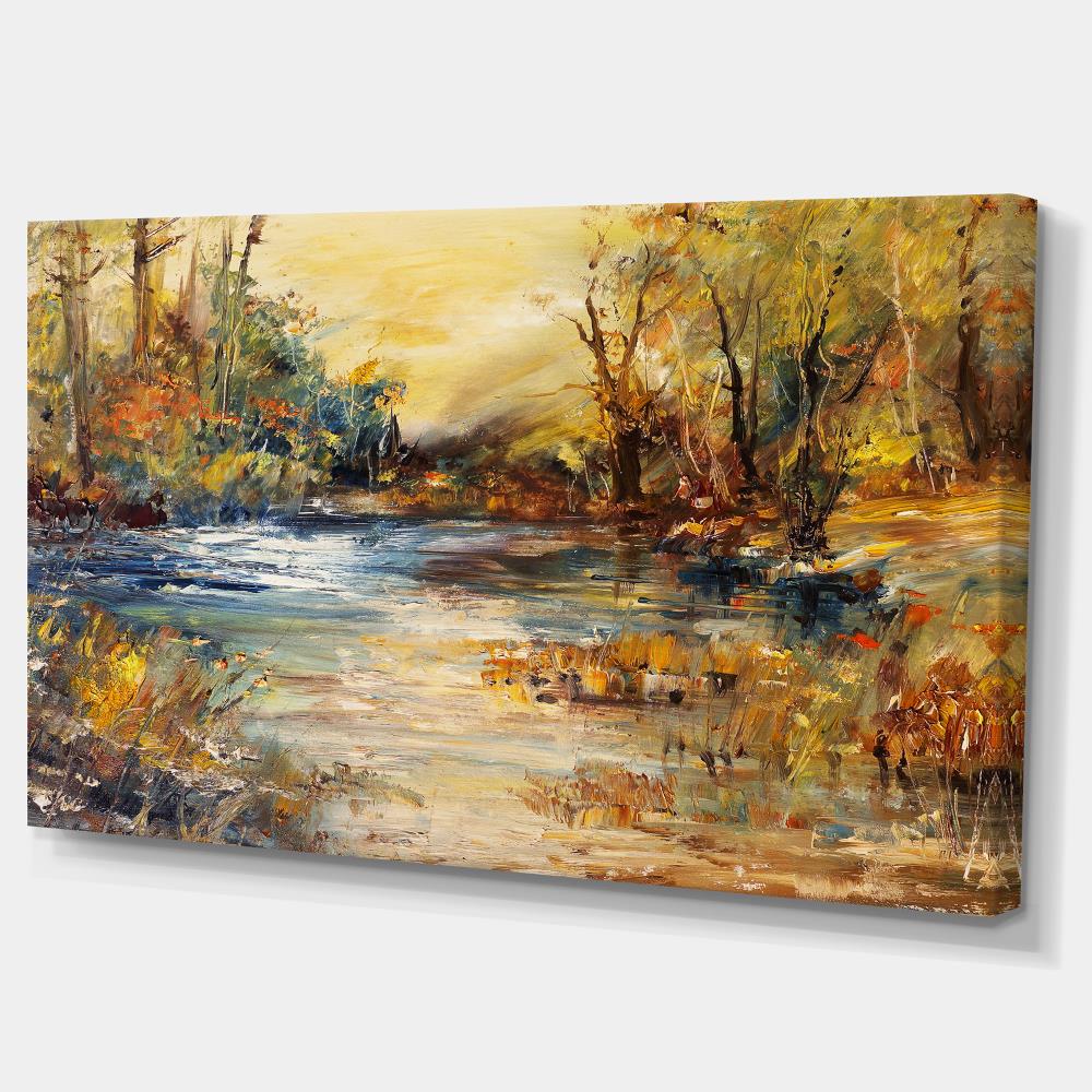Home Decor In the Forest landscape Oil painting Giclee Printed on Canvas P1335 